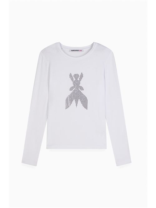 T-shirt bianca con logo PATRIZIA PEPE | 7M0752W103